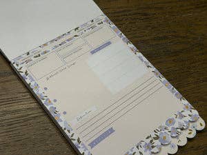 Christian Bible Journaling Tip-In Notepad For Women - Peachy Blue