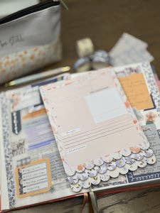 Christian Bible Journaling Tip-In Notepad For Women - Peachy Blue