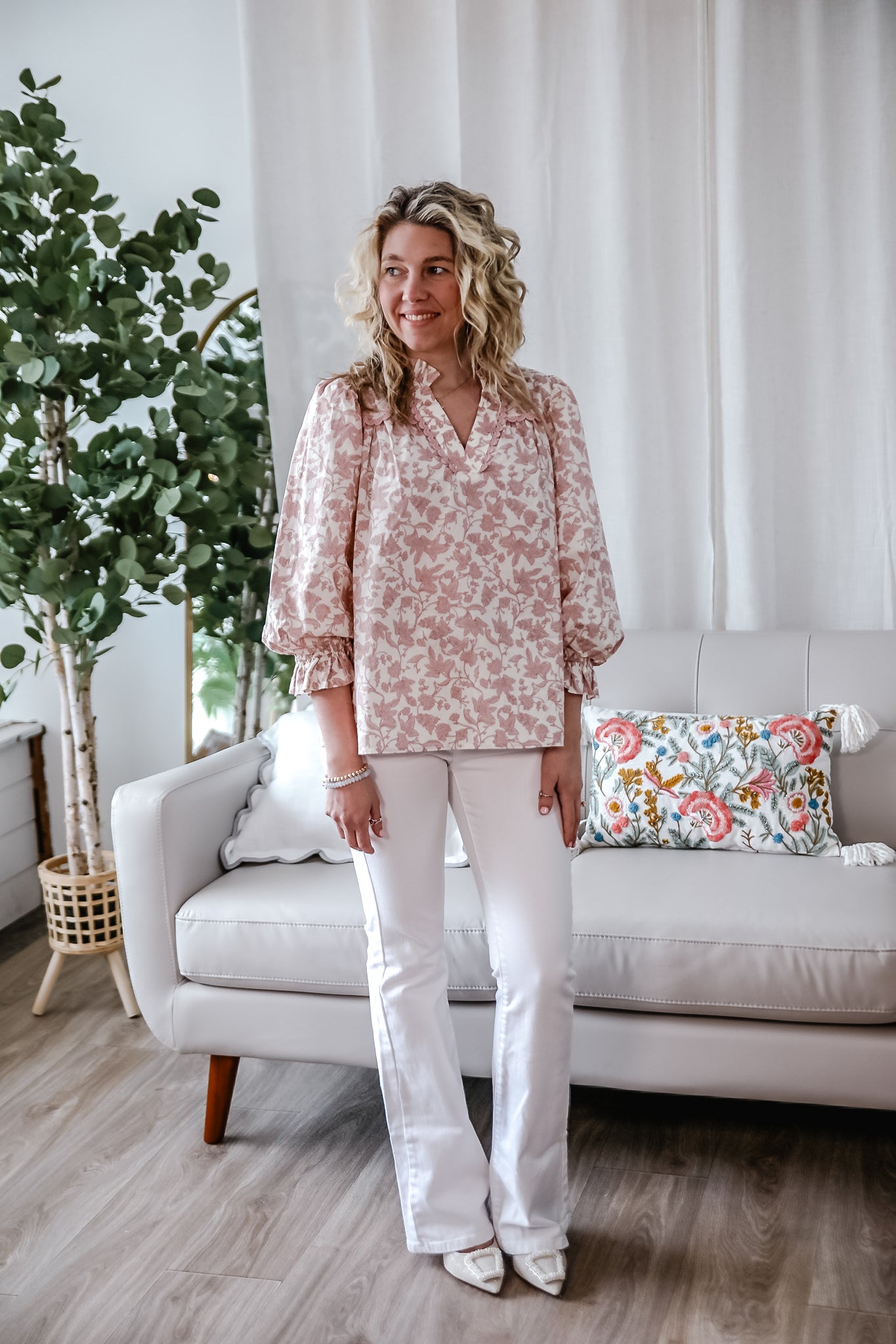 Reese Scalloped Top - Michigan Southern Charm