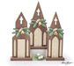 NATURAL WOOD CHRISTMAS CHURCH - Michigan Southern Charm