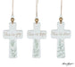 MESSAGE CROSS SHAPE ORNAMENTS - Michigan Southern Charm