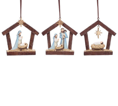 HUMBLE HOPE HOLY FAMILY RESIN ORNAMENT - Michigan Southern Charm