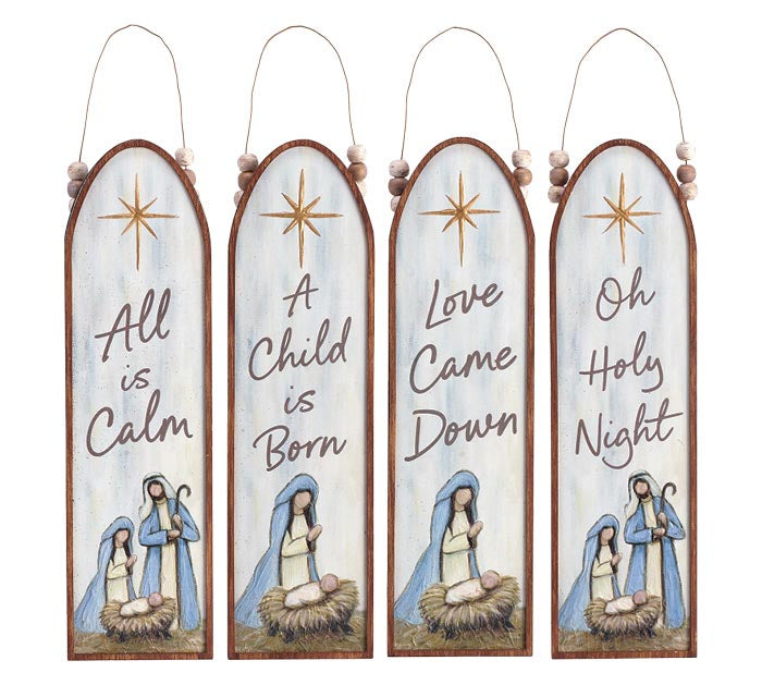 WOODEN RELIGIOUS ORNAMENTS