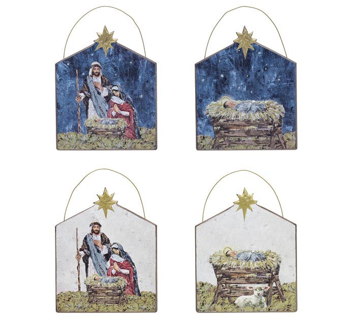 WOODEN RELIGIOUS ORNAMENTS