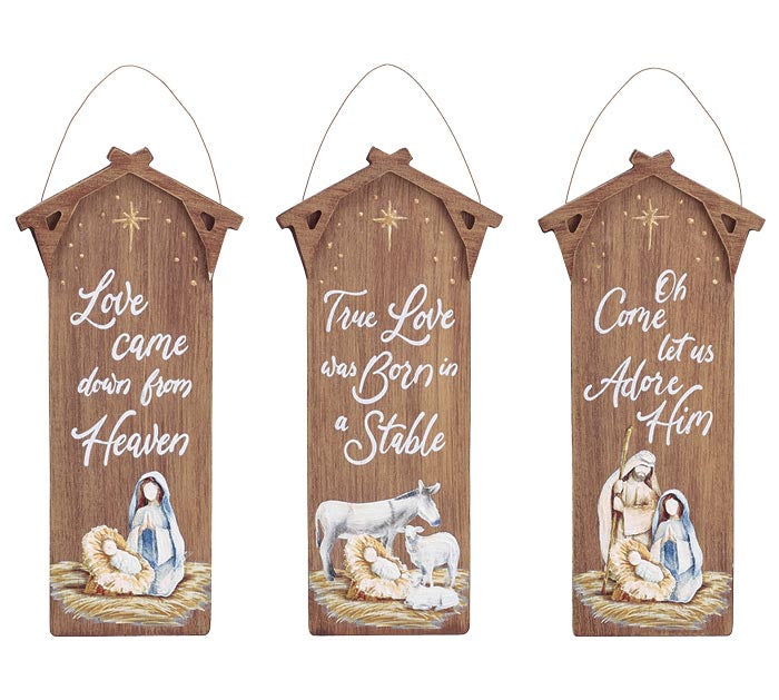 RELIGIOUS WOODEN ORNAMENTS