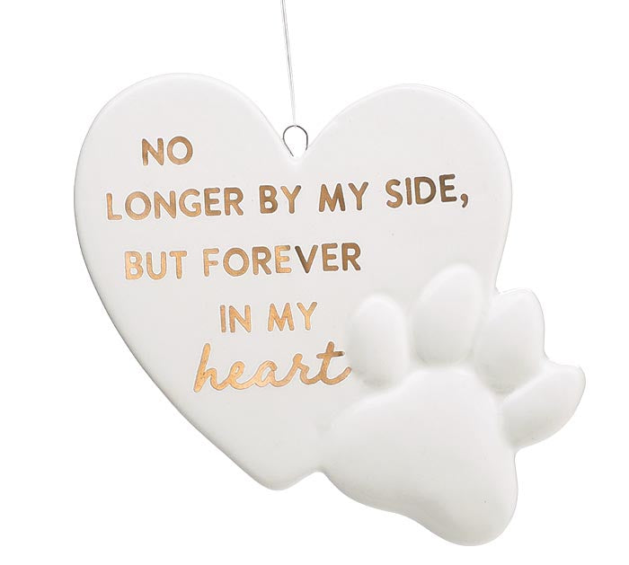 HEART/PAW PET BEREAVEMENT ORNAMENT