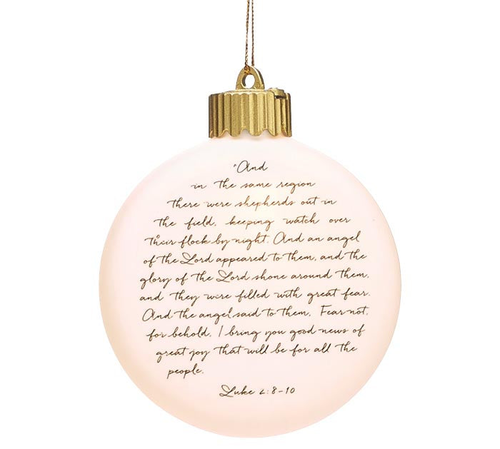 LED LIGHTED SHEPHERD PORCELAIN ORNAMENT