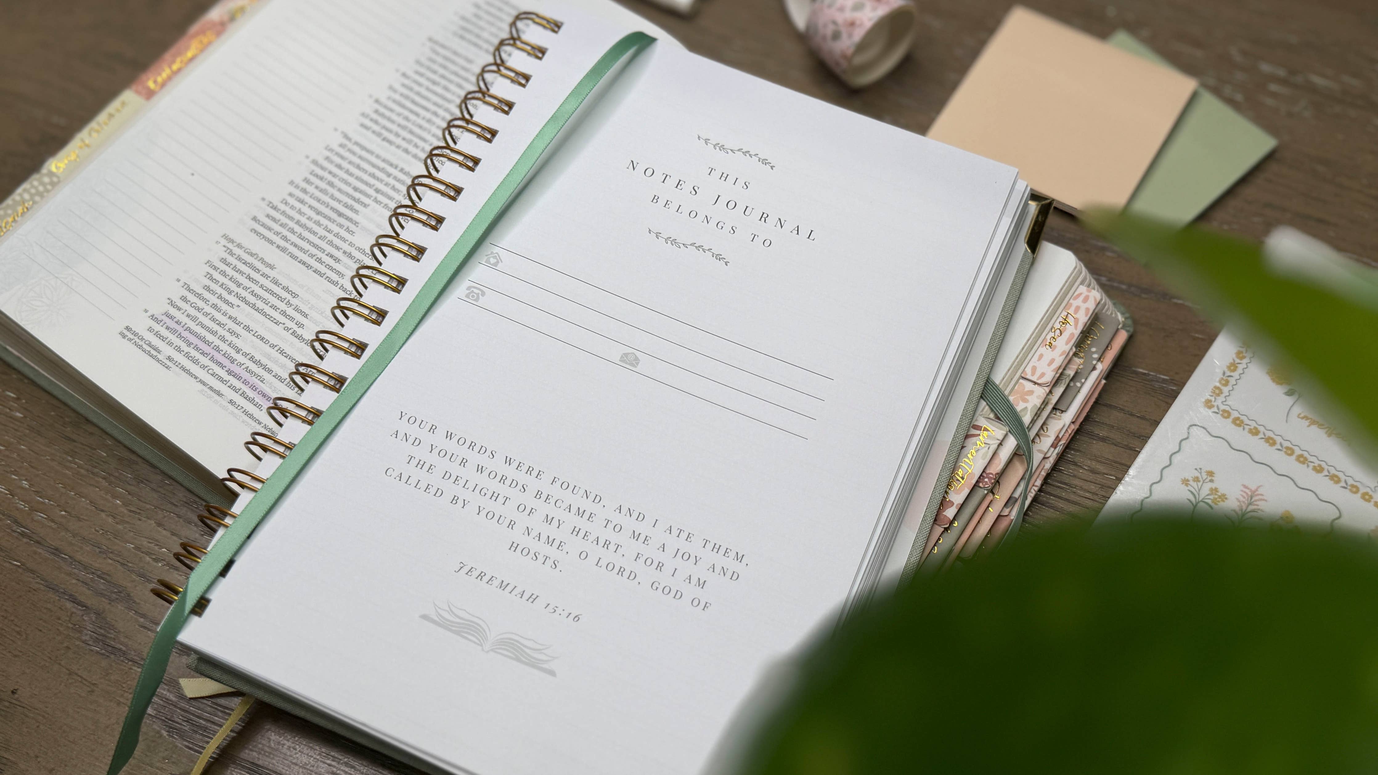 Be Still Lined Journal with Linen Cover