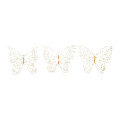 White Resin Butterfly Stands - Michigan Southern Charm