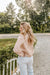 Floral Pattern Front Tie Jacket - Michigan Southern Charm
