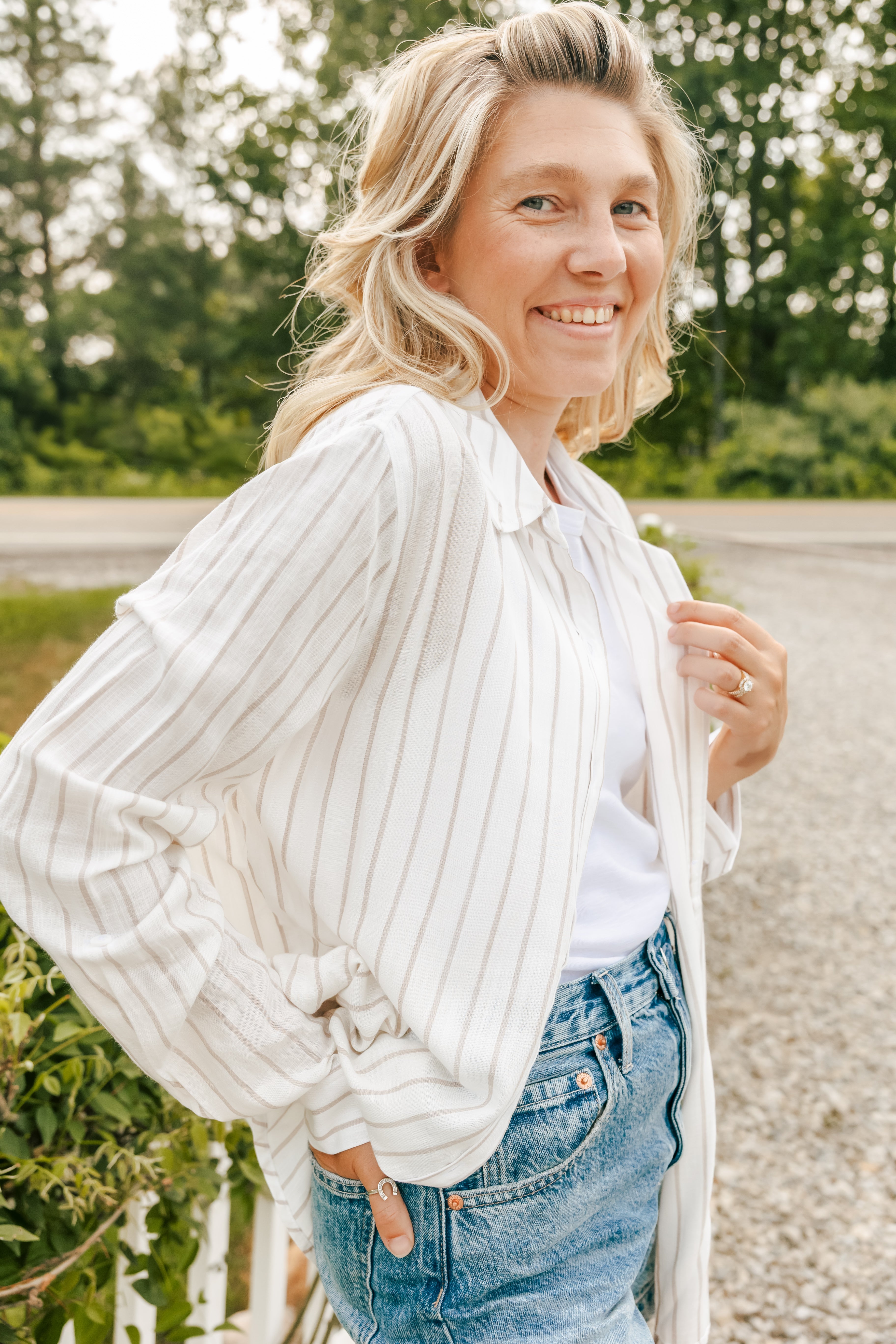Striped Button Up Shirt