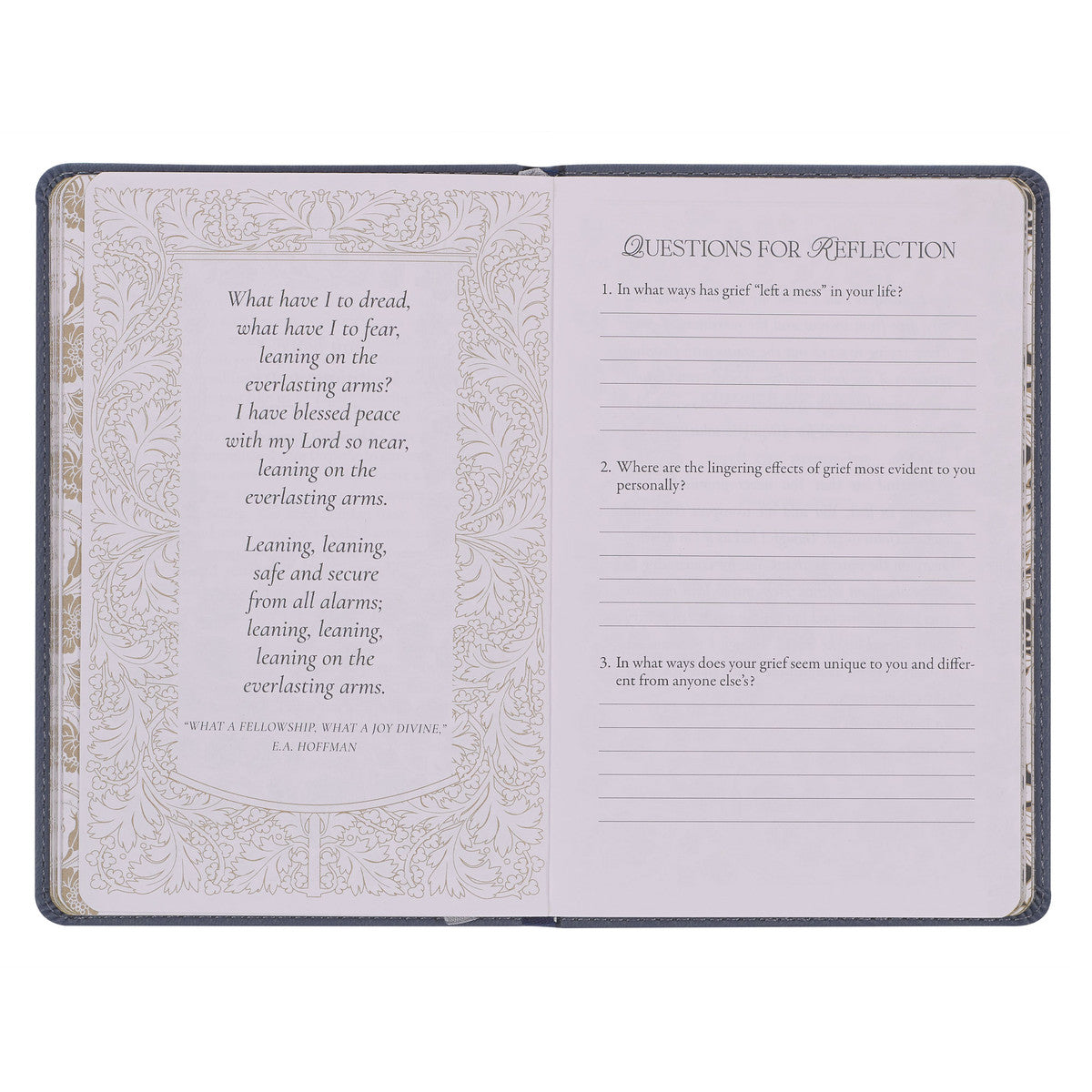 Letters to Grief Gray Faux Leather Gift Book