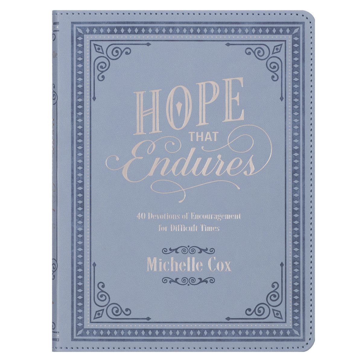 Hope That Endures Blue Faux Leather Devotional