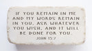 John 15:7 Marble Stone - Michigan Southern Charm