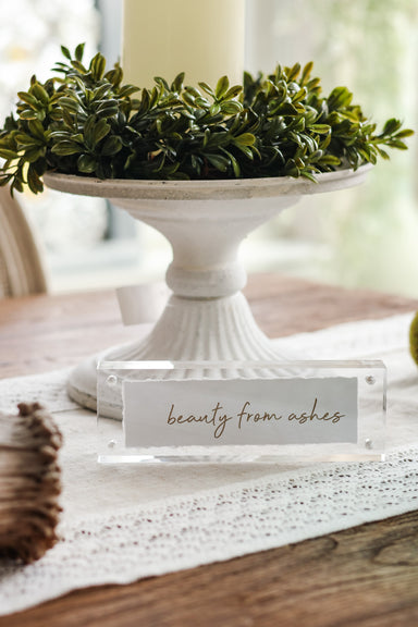 Beauty From Ashes Acrylic Frame - Michigan Southern Charm