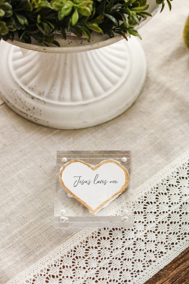 Jesus Loves Me Acrylic Frame - Michigan Southern Charm
