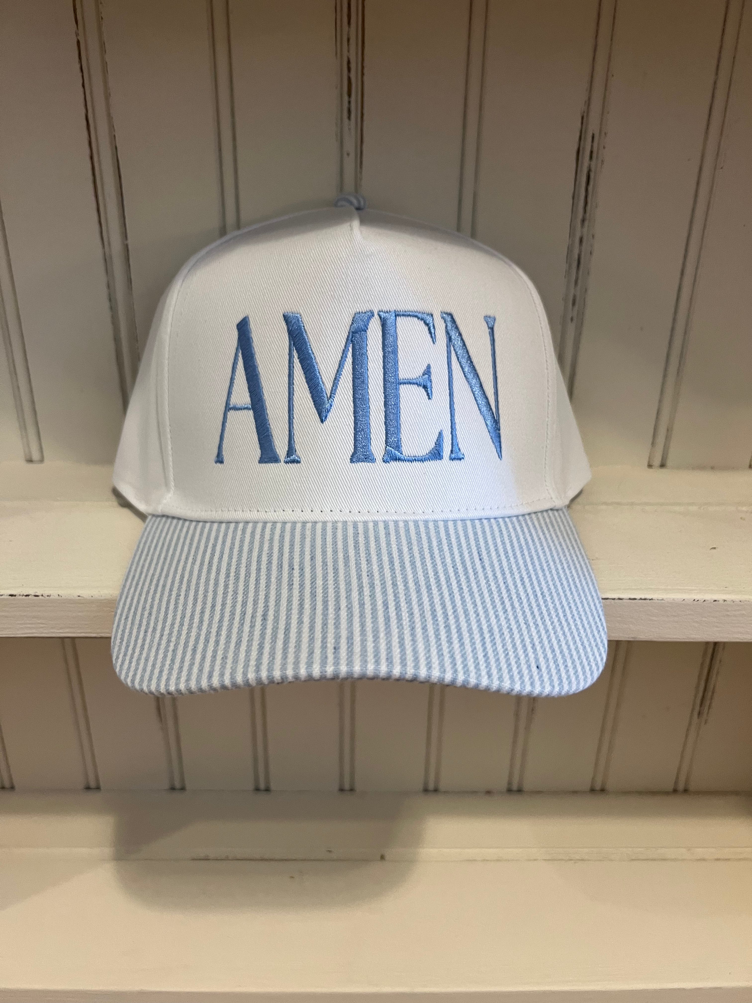 Amen Blue Stripe Hat