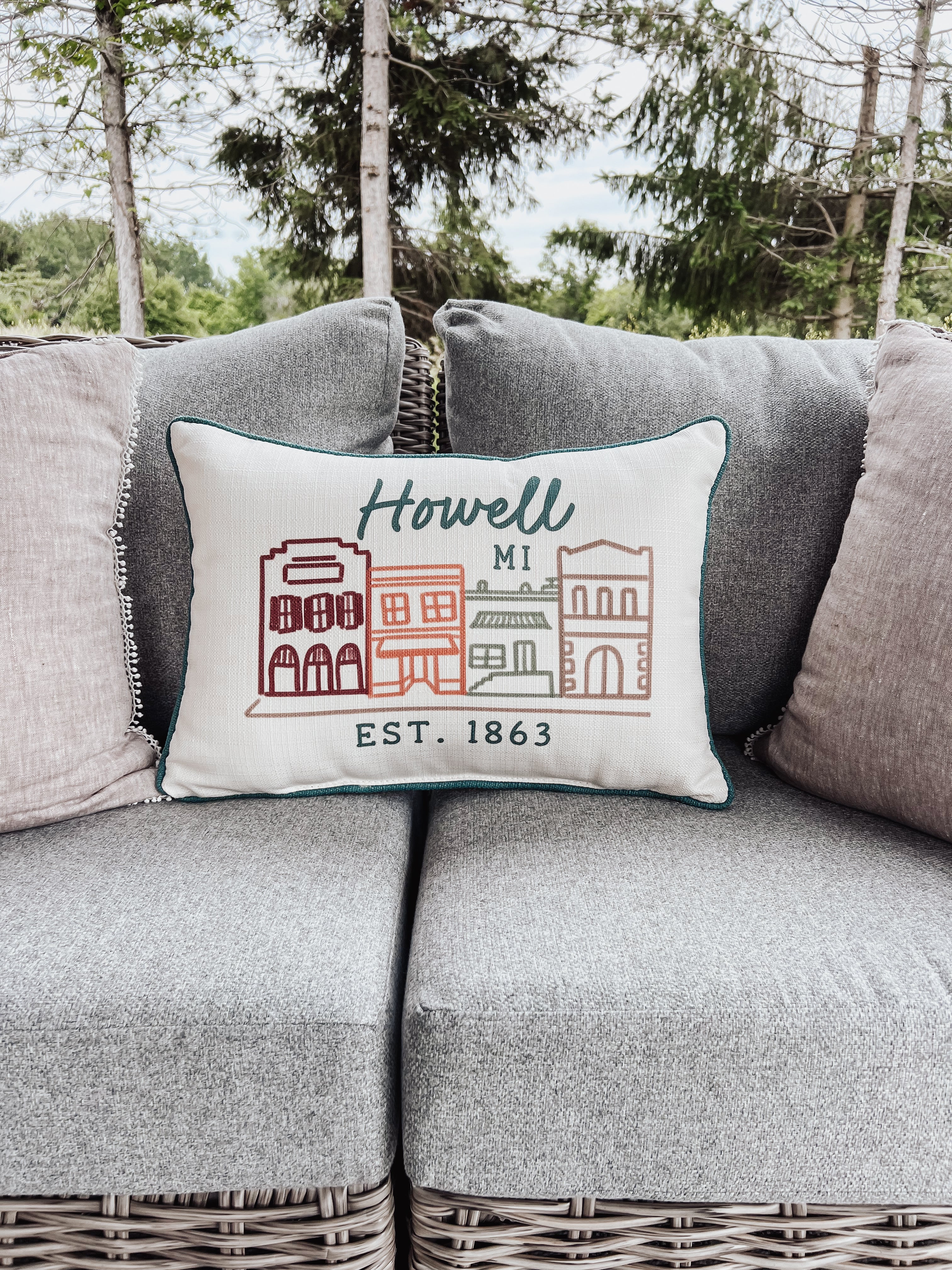 HOWELL MAIN STREET HOMETOWN PILLOW