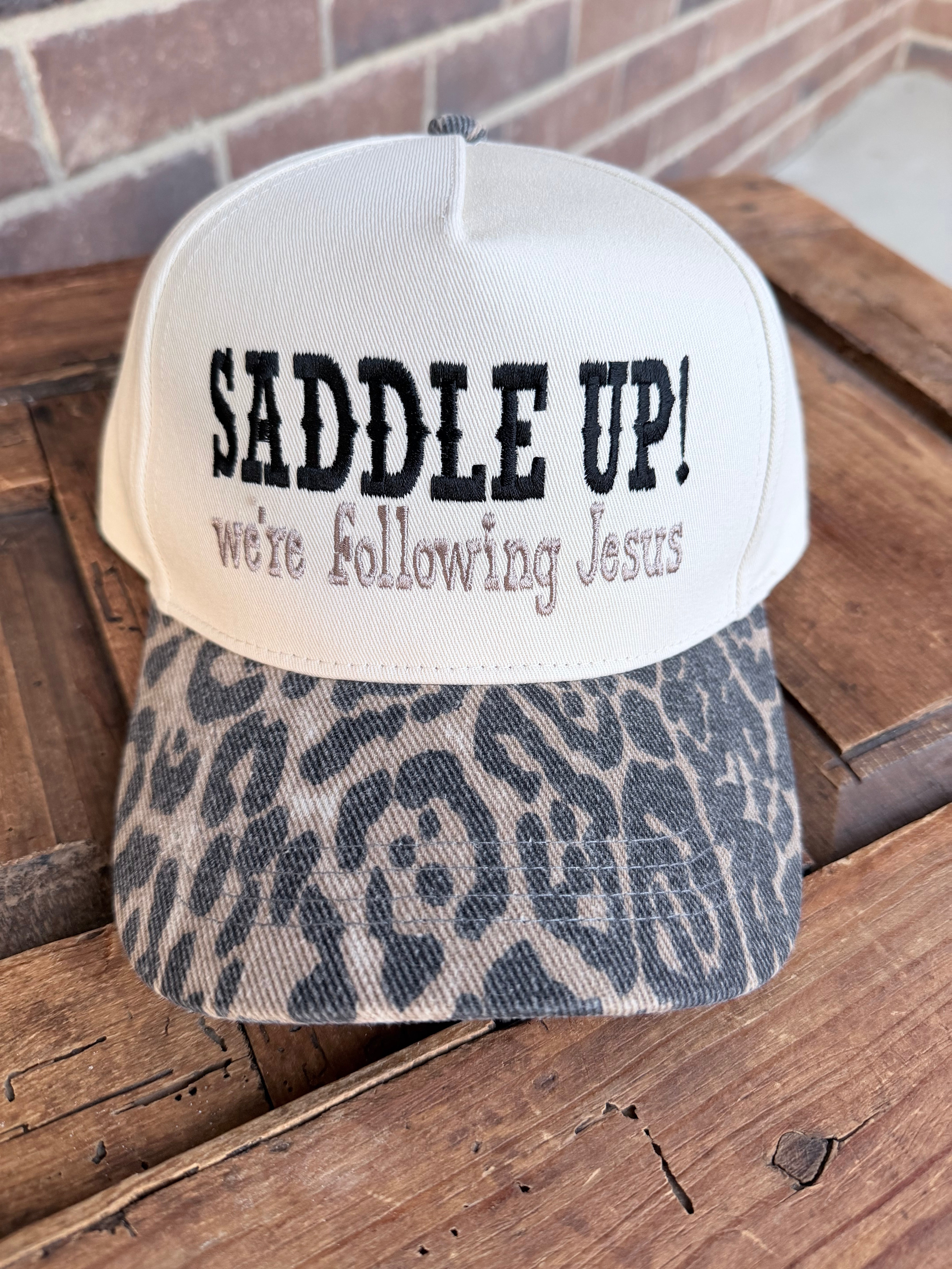 Saddle Up We're Following Jesus Hat