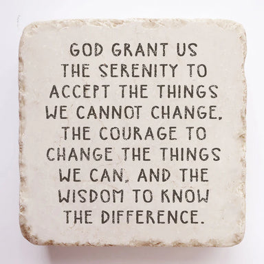 The Serenity Prayer Marble Stone - Michigan Southern Charm