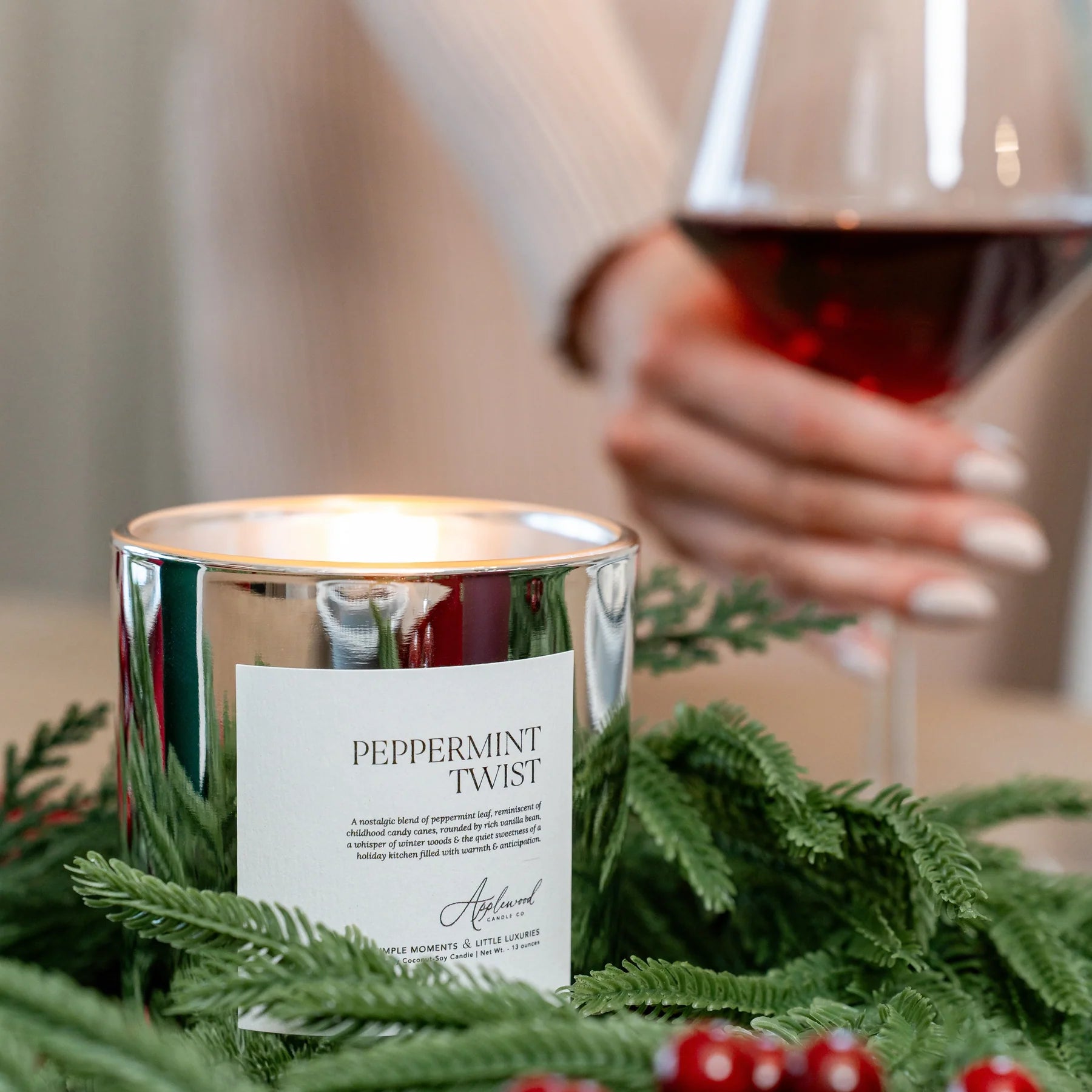 Peppermint Twist Luxury Candle