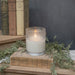 4" DOTTED GLASS 3D FLAME CANDLE - Michigan Southern Charm