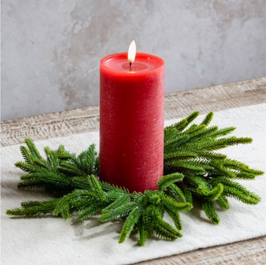 6.5" PINE CANDLE RING - Michigan Southern Charm