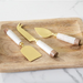 MARBLE & GOLD CHEESE KNIFE SET - Michigan Southern Charm