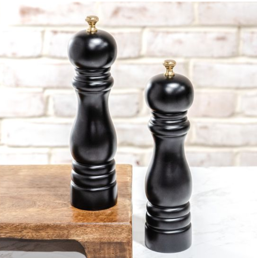 8.75" BLACK SALT & PEPPER GRINDER