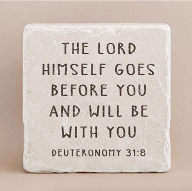 Deuteronomy 31:8 Marble Stone - Michigan Southern Charm