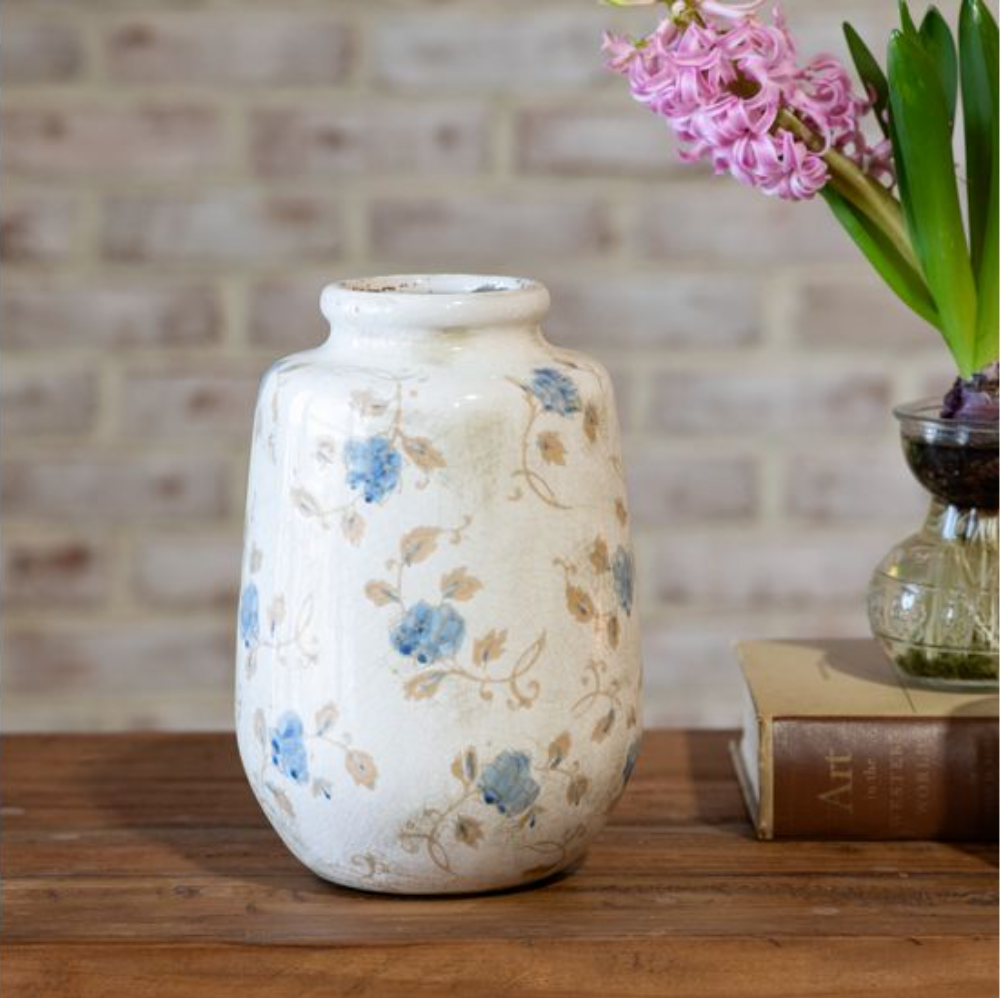 BLUE FLOWER BUD VASE - Michigan Southern Charm