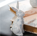 BLUE FLORAL DOLOMITE BUNNY 8" - Michigan Southern Charm