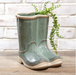 TEAL RAINBOOTS PLANTER - Michigan Southern Charm