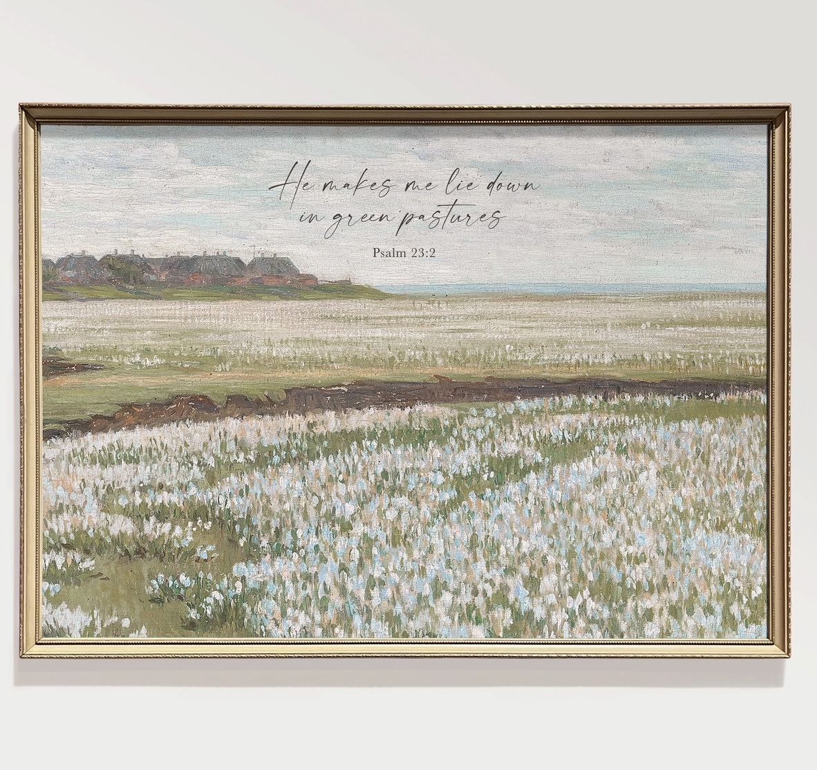 Pastures Christian Art Print - Michigan Southern Charm