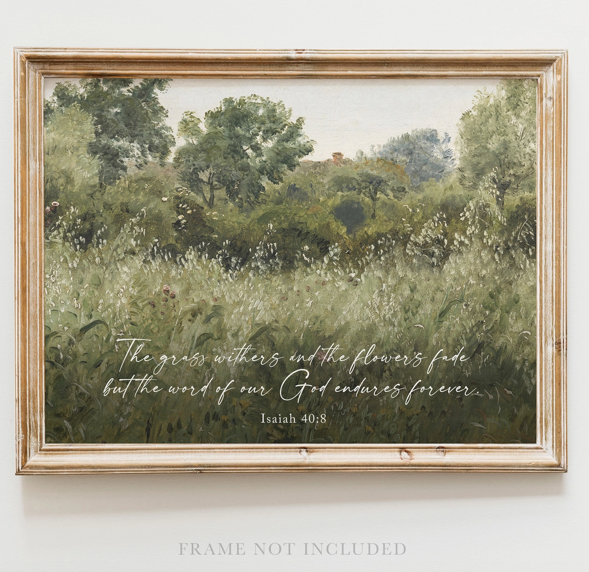 Grass Withers Landscape Wall Art Print - Michigan Southern Charm