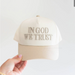In God We Trust Hat Off-White & Khaki - Michigan Southern Charm