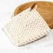 LEATHER STRAP KNIT POT HOLDER - Michigan Southern Charm