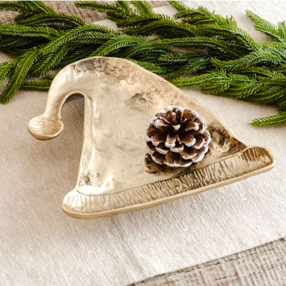 GOLD CHRISTMAS CAP TRAY