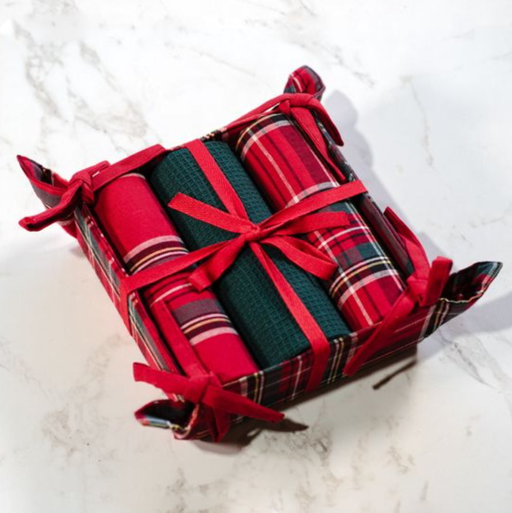 PLAID TOWEL GIFT SET