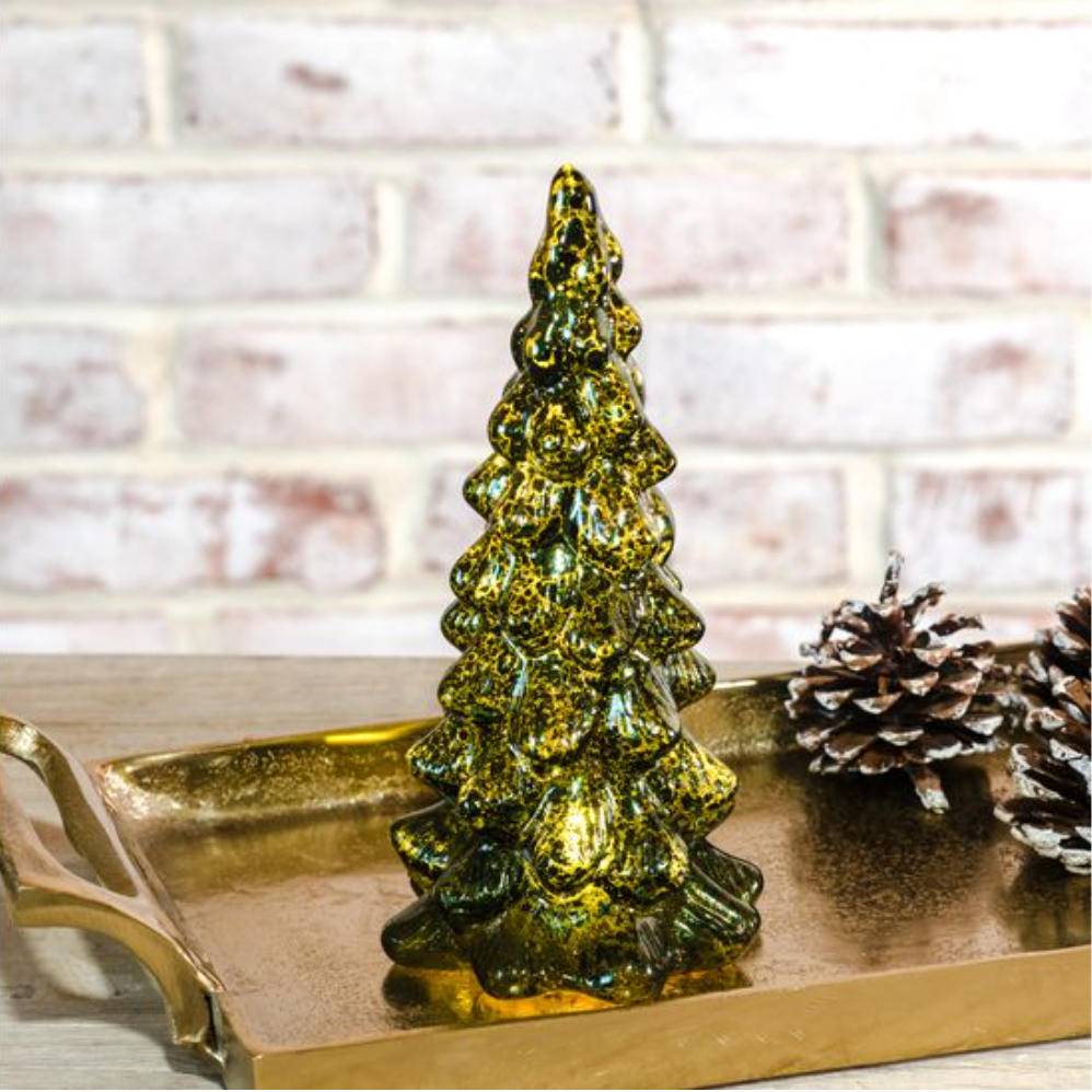 8"H LED EVERGREEN TREE