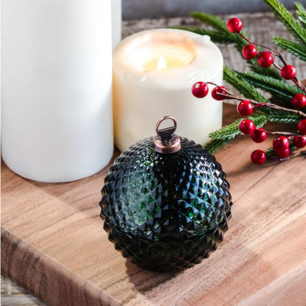 3"D GREEN DIAMOND ORN JAR