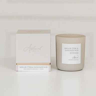 SHEA BUTTER & SANDALWOOD | Luxury Candle - Michigan Southern Charm