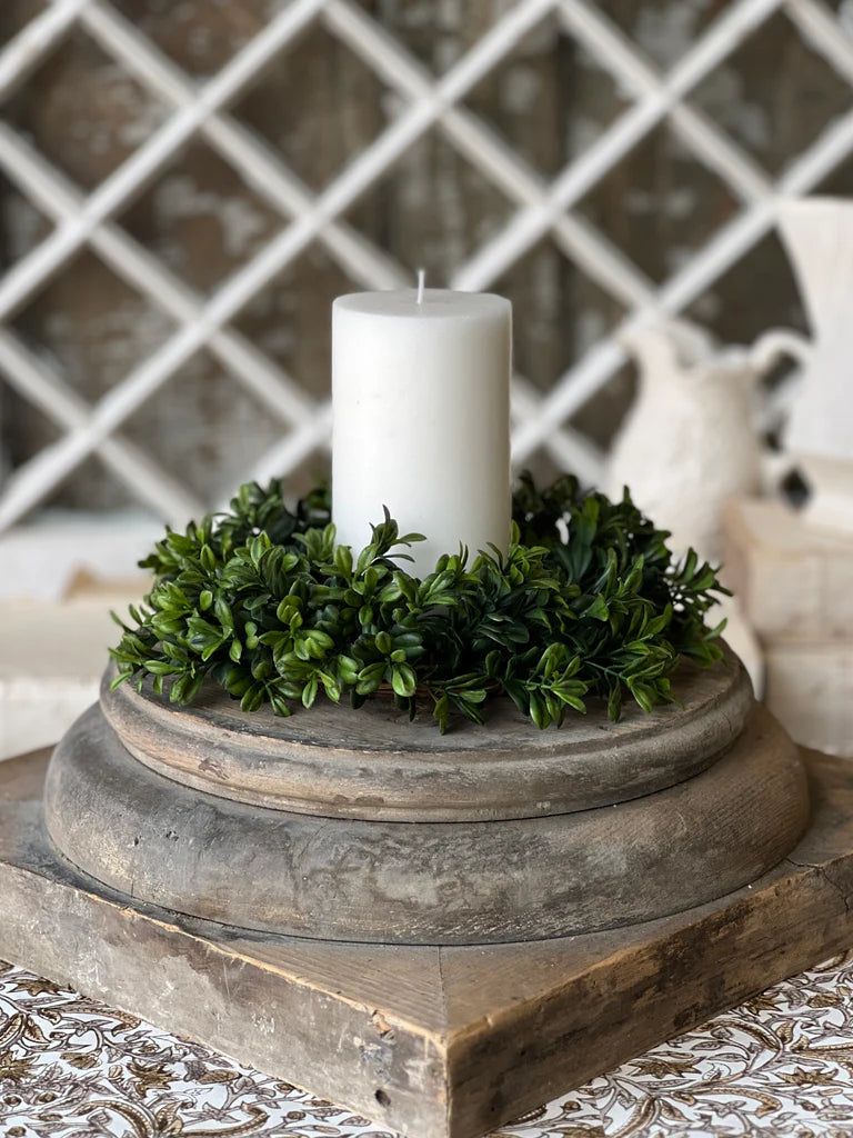 Galilee Boxwood Candle Ring