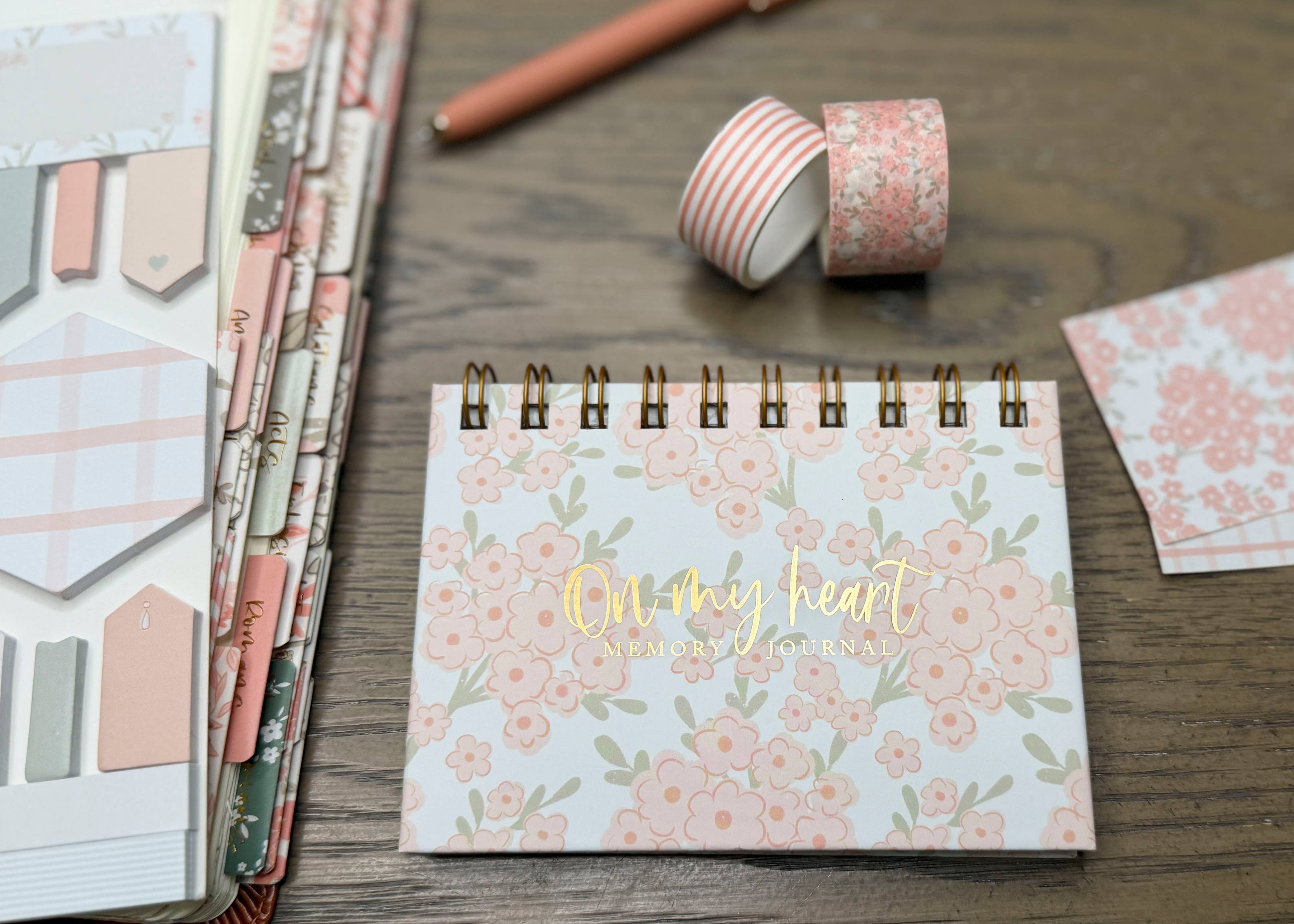 Peach Bible Verse Memory Journal
