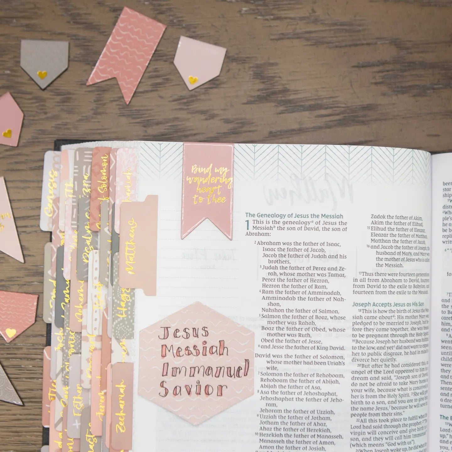 Pink Magnetic Bookmarks For Bible - Michigan Southern Charm
