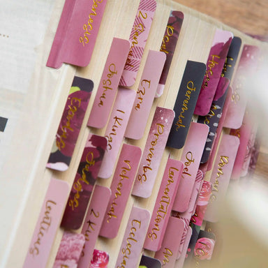 Purple Floral Bible Tabs Bible Book Tabs - Michigan Southern Charm