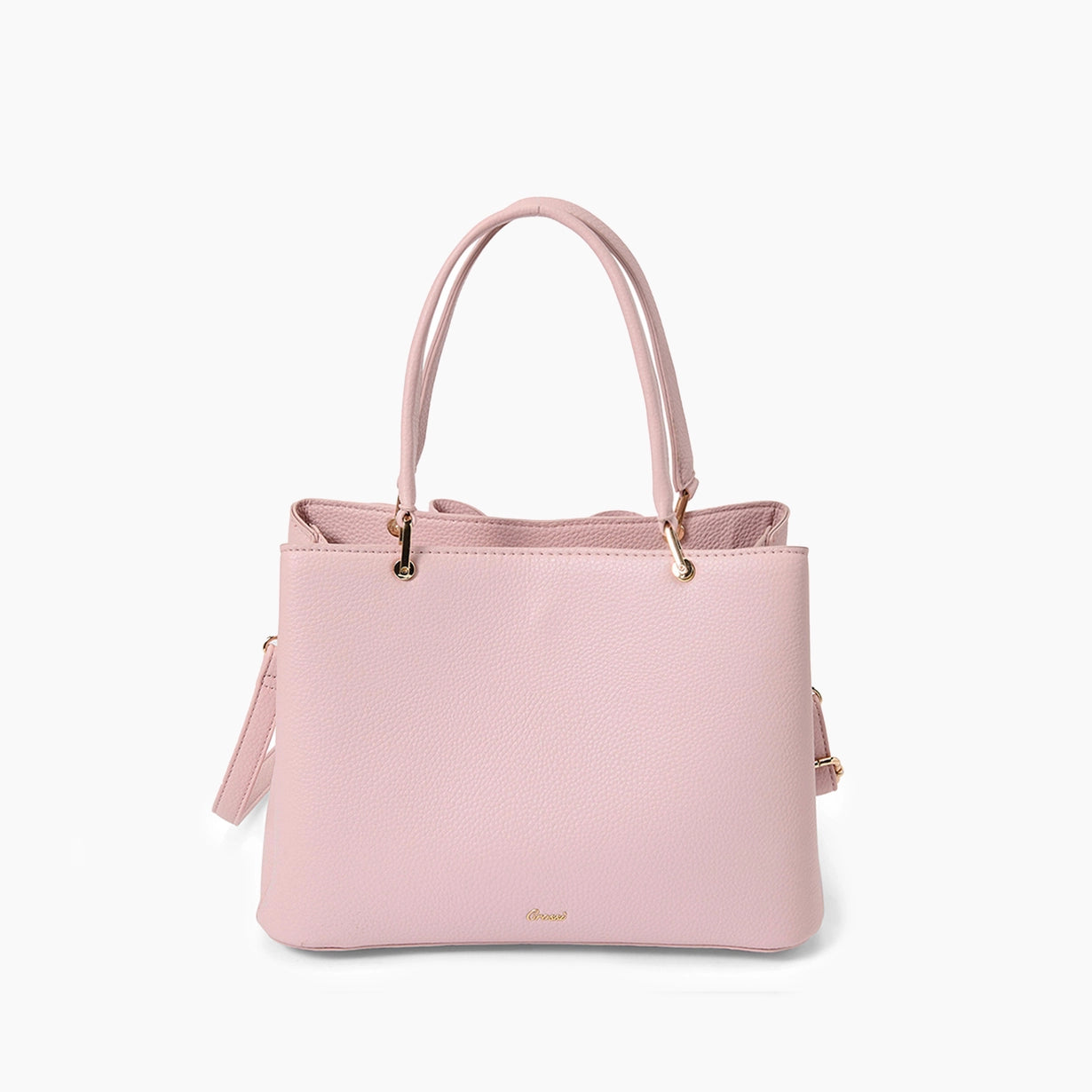 Jenna Bow Fall Satchel Purse Blush