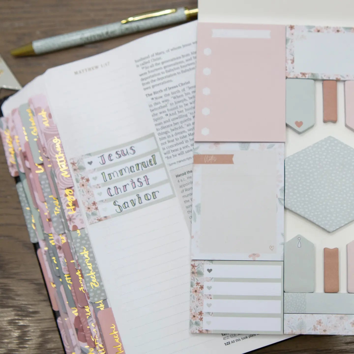 Spring Floral Sticky Notes For Bible - Michigan Southern Charm