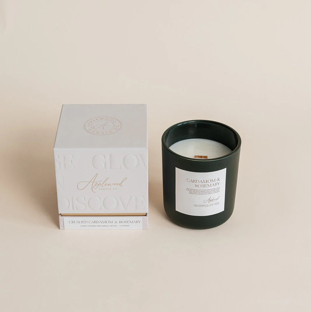 Crushed Cardamom & Rosemary Luxury Candle