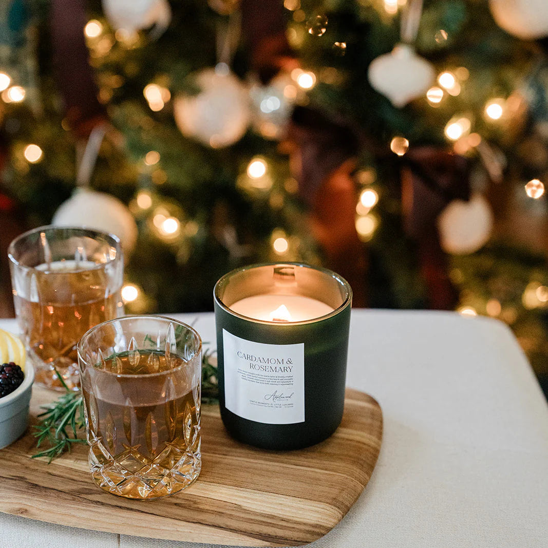 Crushed Cardamom & Rosemary Luxury Candle